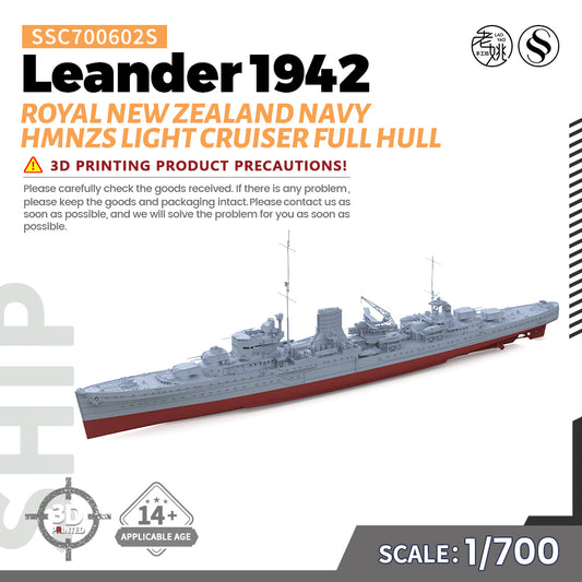 SSMODEL 602S Military Model Kit USN Fletcher-Class Cowell (DD-547) 1943 Full Hull
