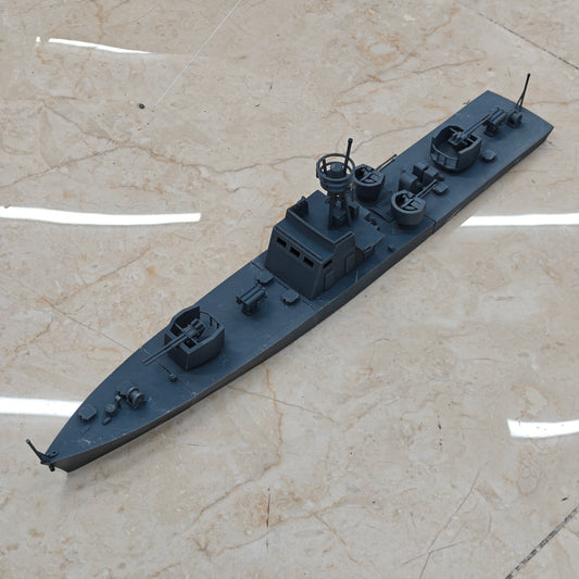 MRY-SFW SSC199 China Navy Shanghai-class Type 0111 Fast Patrol Gunboat Water Line Resin Warship Military Ship Model Hobby Collection Unassembled Unpainted