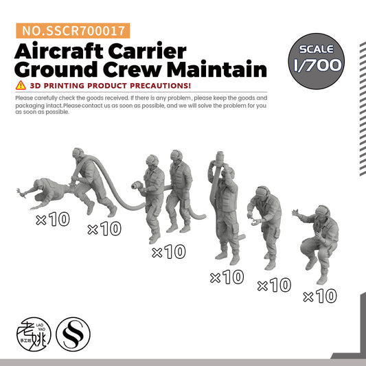 Yao's Studio SSCR017  Model Upgrade Parts Aircraft Carrier Ground Crew Maintain