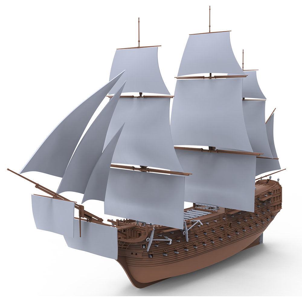 MRY-SFW SSF002S HMS Victory Sailing Battleship Full Hull 1/600 Adult Collectible 3mm