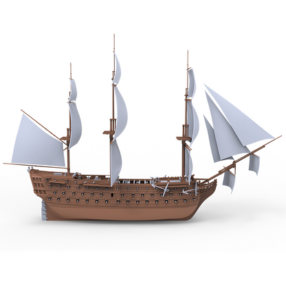 MRY-SFW SSF002S HMS Victory Sailing Battleship Full Hull 1/600 Adult Collectible 3mm