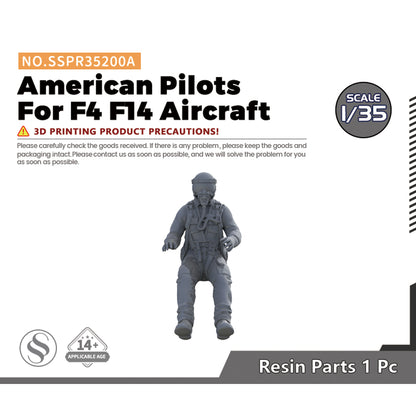 SSMODEL SSPR200A Modern American Pilots For F4 F14 Aircraft