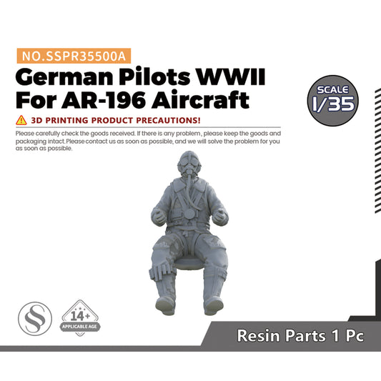 SSMODEL SSPR500A German Pilots WWII For AR-196 Aircraft