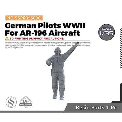 SSMODEL SSPR500CGerman Pilots WWII For AR-196 Aircraft