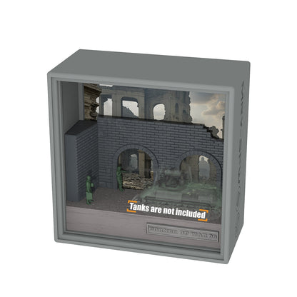 SSMODEL 22 Minifigure Figures Tank Display Case Miniature Box Corner of War Game The Squad in Ruins 06 Command