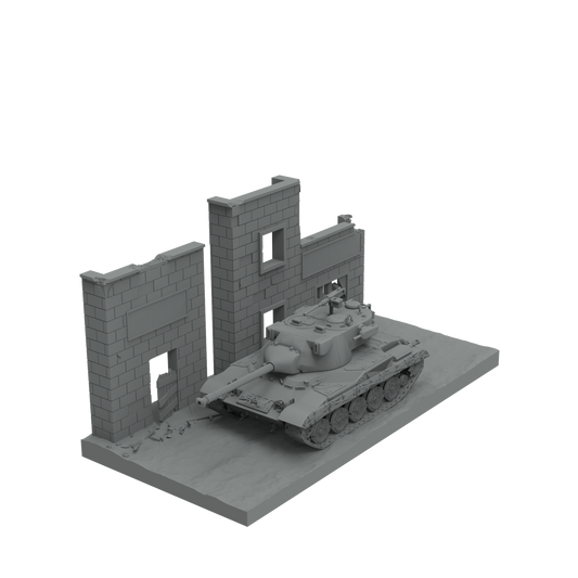 SSMODEL SST403 Miniature Sand Table-Mini Tank Scene Platform-Ruins 03