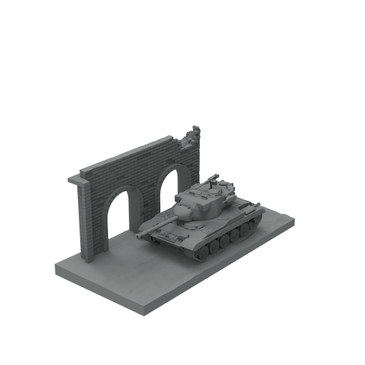 SSMODEL SST404 Miniature Sand Table-Mini Tank Scene Platform-Ruins04
