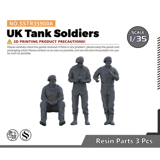 SSMODEL SSTR900A Miniatures Soldier Model Kit UK Tank Soldiers