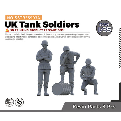 SSMODEL SSTR903A Miniatures Soldier Model Kit UK Tank Soldiers