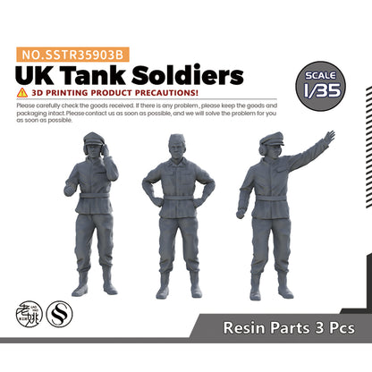 SSMODEL SSTR903B Miniatures Soldier Model Kit UK Tank Soldiers