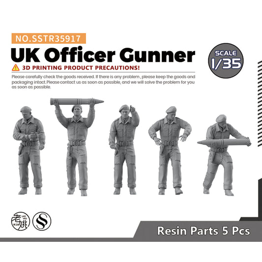 SSMODEL SSTR917 Miniatures Soldier Model Kit Character Model UK Officer Gunner