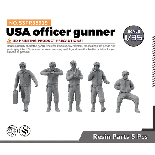 SSMODEL SSTR919 Miniatures Soldier Model Kit Character Model USA officer gunner