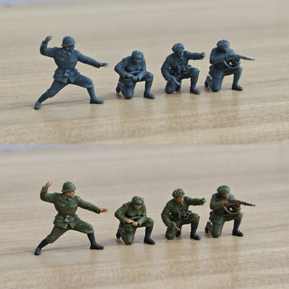 Korean War Battle of Triangle Hill Volunteer Army Crouching Reload Support 4-Man Team MRY-SFW SSTR599