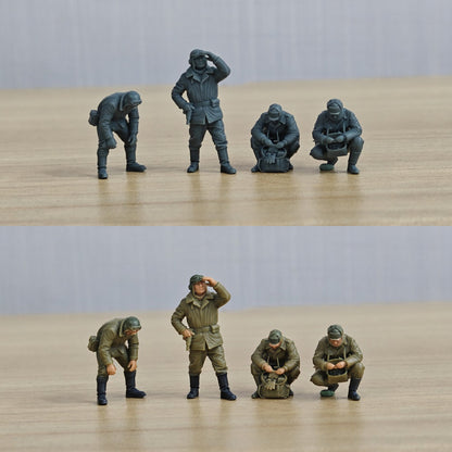 Korean War Battle of Chosin Reservoir Sherman Crew Character Snowfield Maintenance 4-Man Team MRY-SFW SSTR634