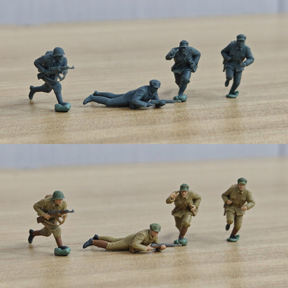 Korean War Battle of Chosin Reservoir Company-Level Commander Moving Assault Coordination 4-Man Team MRY-SFW SSTR635