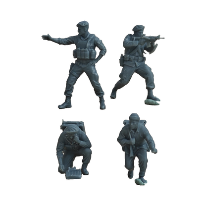 Vietnam War Special Forces Mountain CIDG Green Beret Detachment A Commander and Aide 4-Man Team MRY-SFW SSTR653