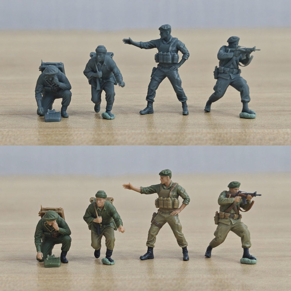 Vietnam War Special Forces Mountain CIDG Green Beret Detachment A Commander and Aide 4-Man Team MRY-SFW SSTR653