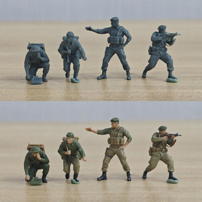 Vietnam War Special Forces Mountain CIDG Green Beret Detachment A Commander and Aide 4-Man Team MRY-SFW SSTR653