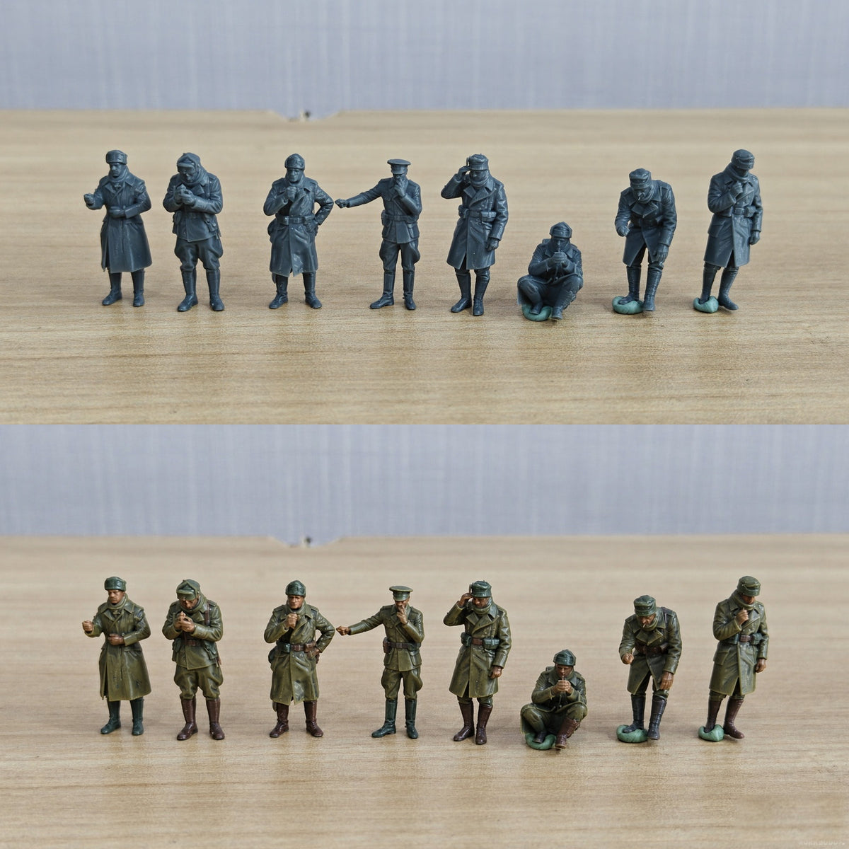 WWII Infantry Standing Figures Set of 8 Resin MRY-SFW SSTR851