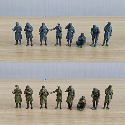 WWII Infantry Standing Figures Set of 8 Resin MRY-SFW SSTR851