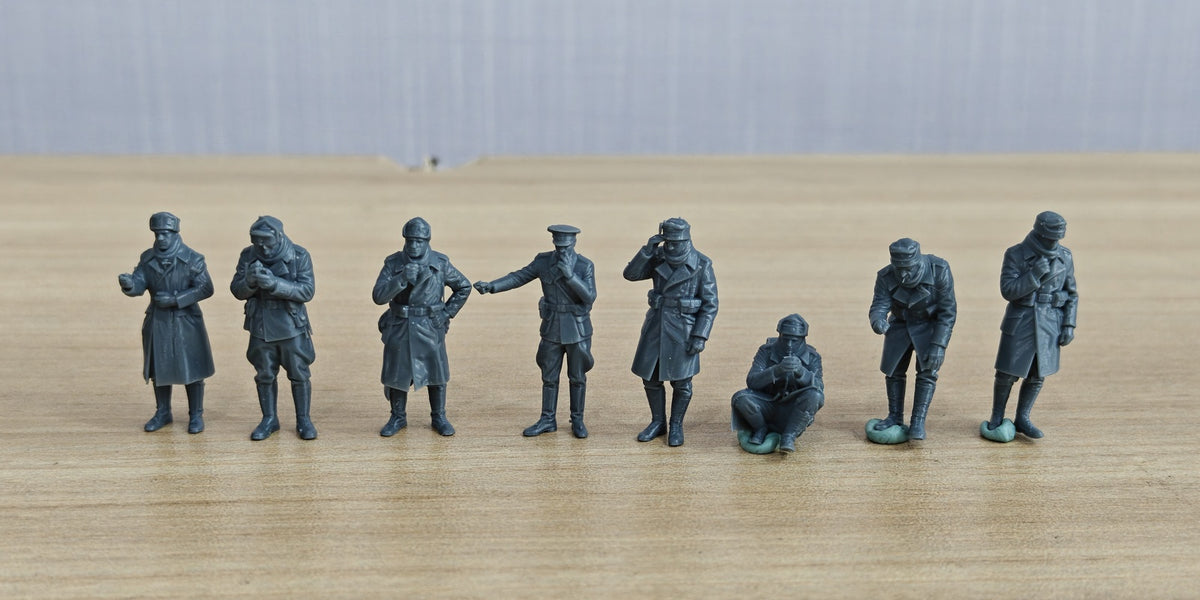 WWII Infantry Standing Figures Set of 8 Resin MRY-SFW SSTR851