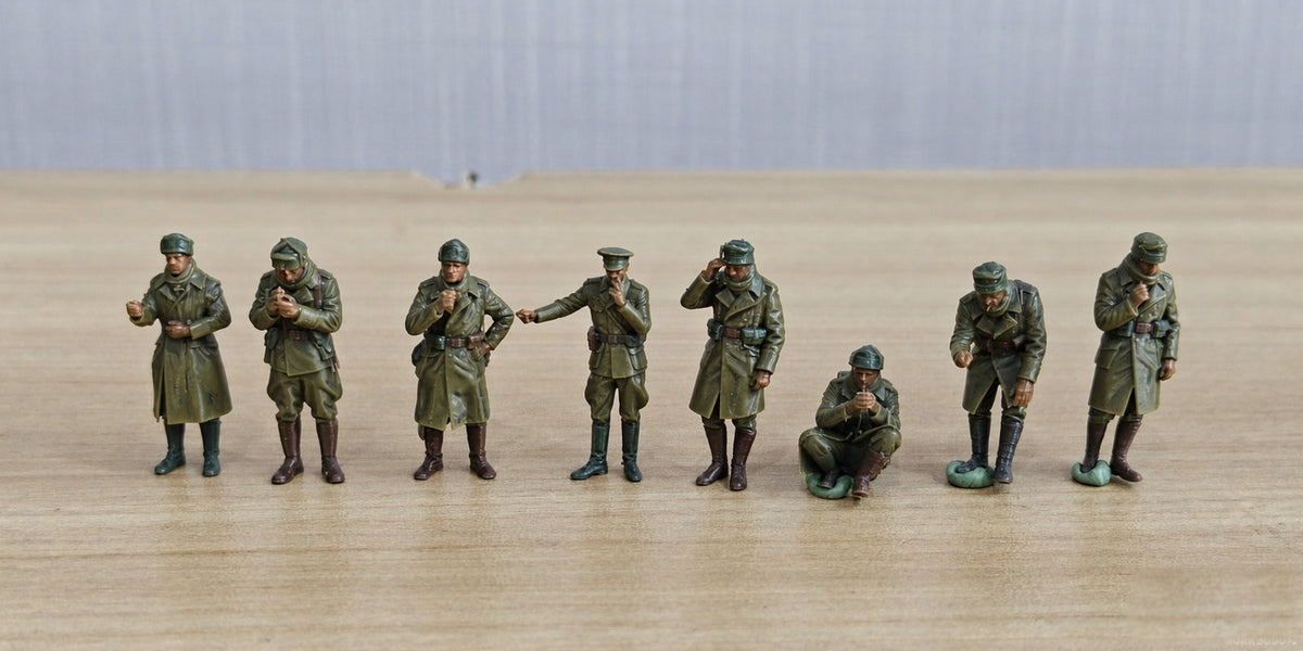 WWII Infantry Standing Figures Set of 8 Resin MRY-SFW SSTR851