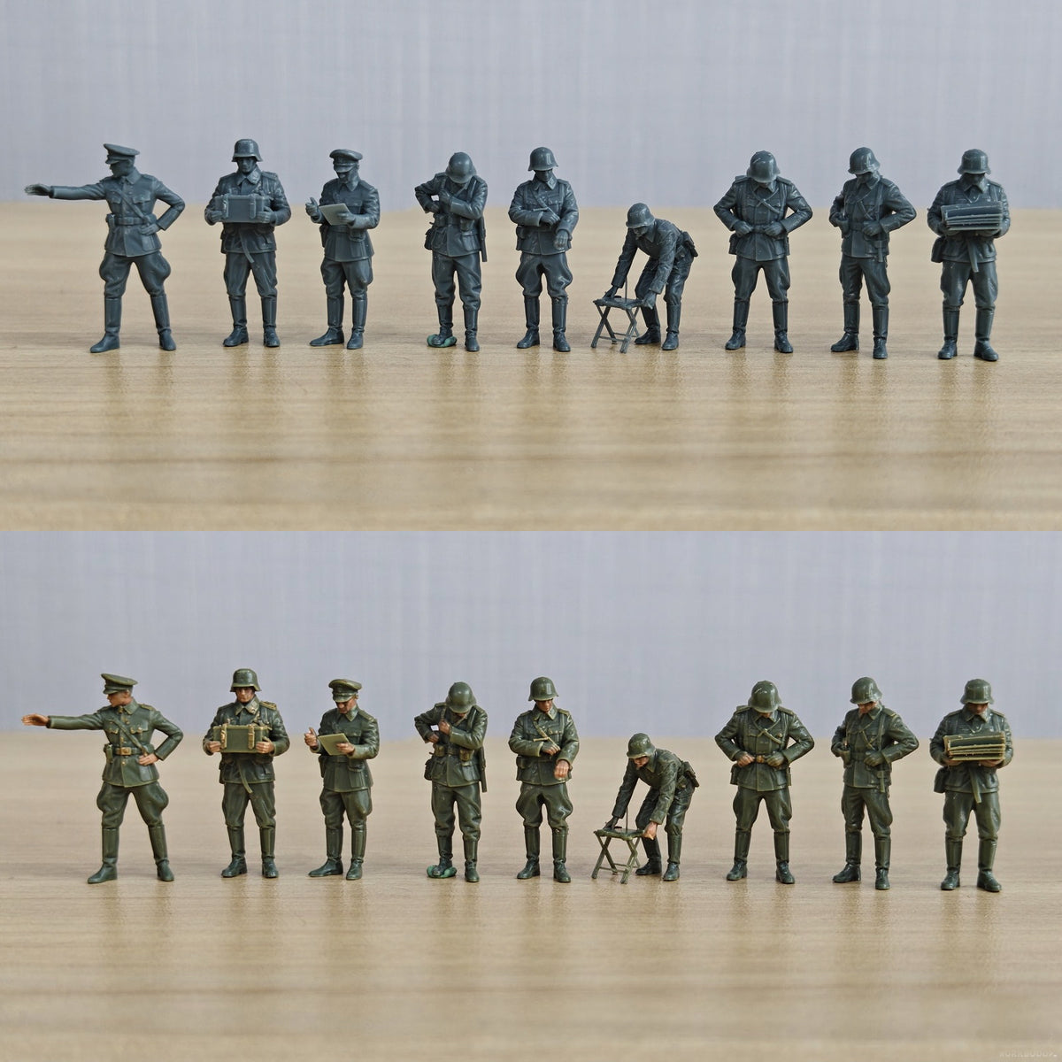WWII Officers Troops Parade Set Resin MRY-SFW SSTR853