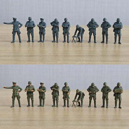 WWII Officers Troops Parade Set Resin MRY-SFW SSTR853