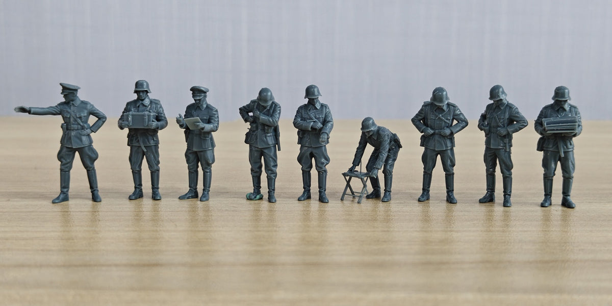 WWII Officers Troops Parade Set Resin MRY-SFW SSTR853