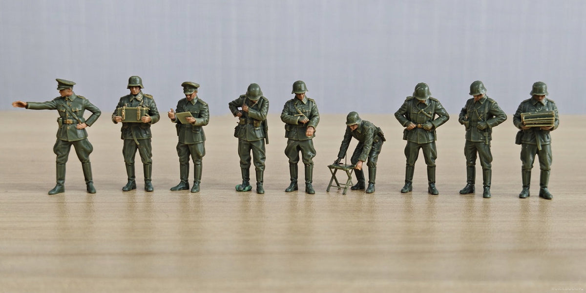 WWII Officers Troops Parade Set Resin MRY-SFW SSTR853