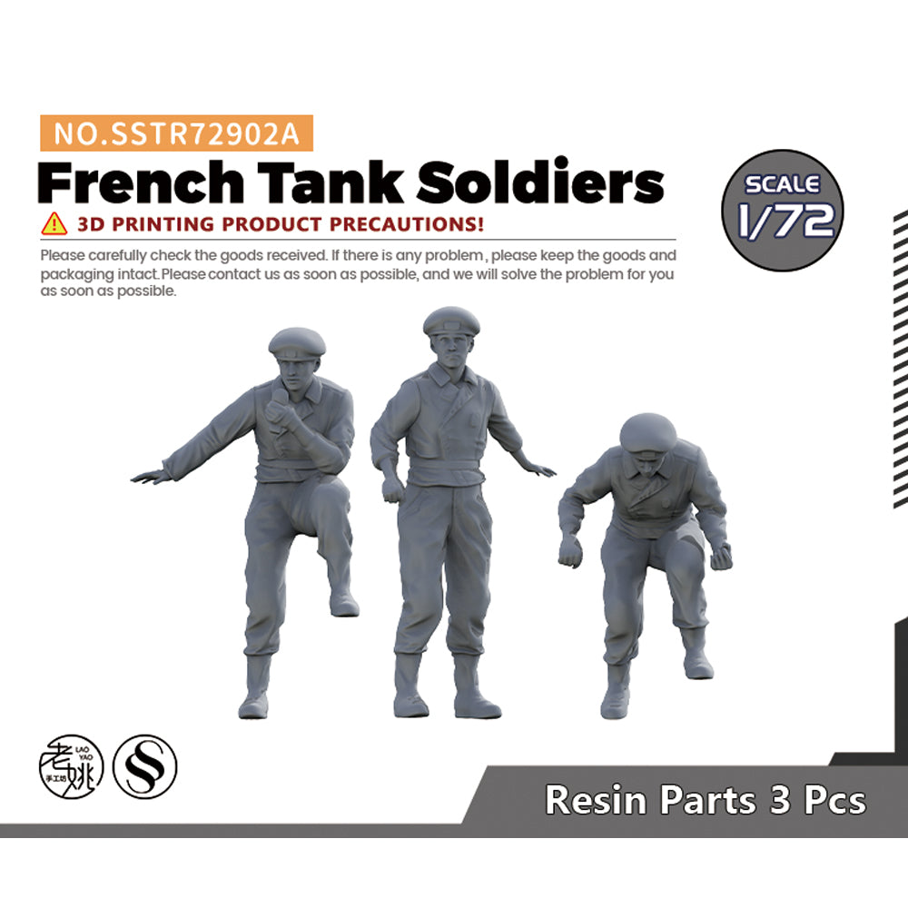 SSMODEL SSTR902A Miniatures Soldier Model Kit French Tank Soldiers