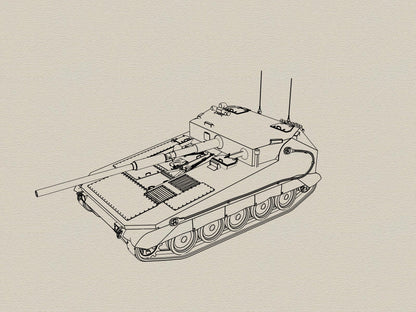 SSMODEL 869 Military Model Kit Sweden IKV90 Tank Destroyer