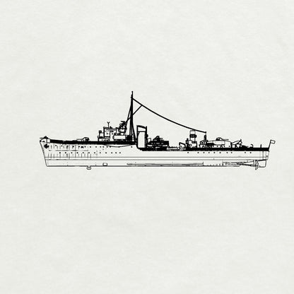 SSMODEL 744S Military Model Kit Hunt-Class, French Destroyer La Combattante, 1944 Full Hull