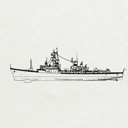 MRY-SFW SSC248S Charles F. Adams-class Charles F. Adams Destroyer DDG-2 1961 Full Hull