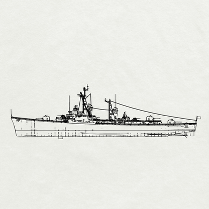 MRY-SFW SSC249 Forrest Sherman-class Forrest Sherman Destroyer DD-931 1956 Water Line