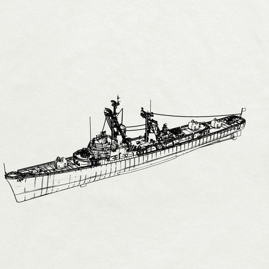 MRY-SFW SSC249 Forrest Sherman-class Forrest Sherman Destroyer DD-931 1956 Water Line