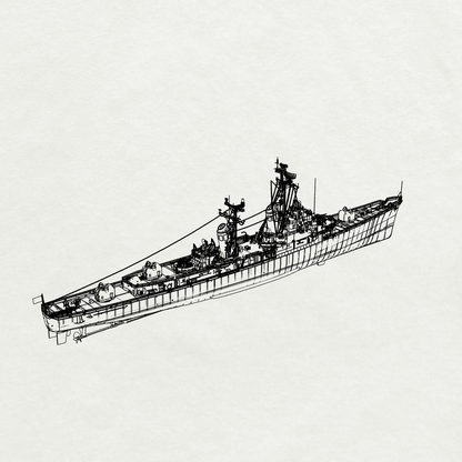 MRY-SFW SSC249 Forrest Sherman-class Forrest Sherman Destroyer DD-931 1956 Water Line