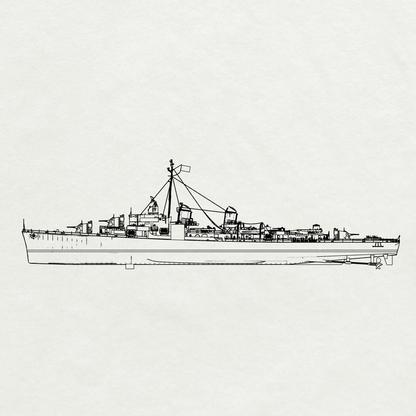 MRY-SFW SSC250S Allen M. Sumner-class Allen M. Sumner Destroyer DD-692 1944 Full Hull