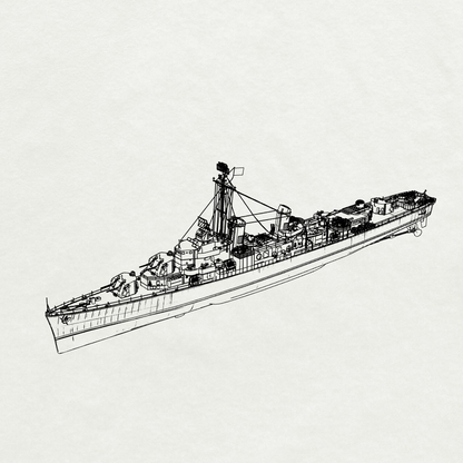 MRY-SFW SSC250S Allen M. Sumner-class Allen M. Sumner Destroyer DD-692 1944 Full Hull
