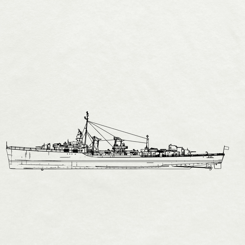 MRY-SFW SSC251S Porter-class Phelps Destroyer Leader DD-360 1944 Full Hull