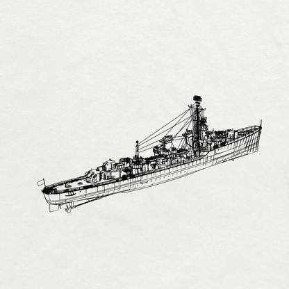 MRY-SFW SSC251S Porter-class Phelps Destroyer Leader DD-360 1944 Full Hull