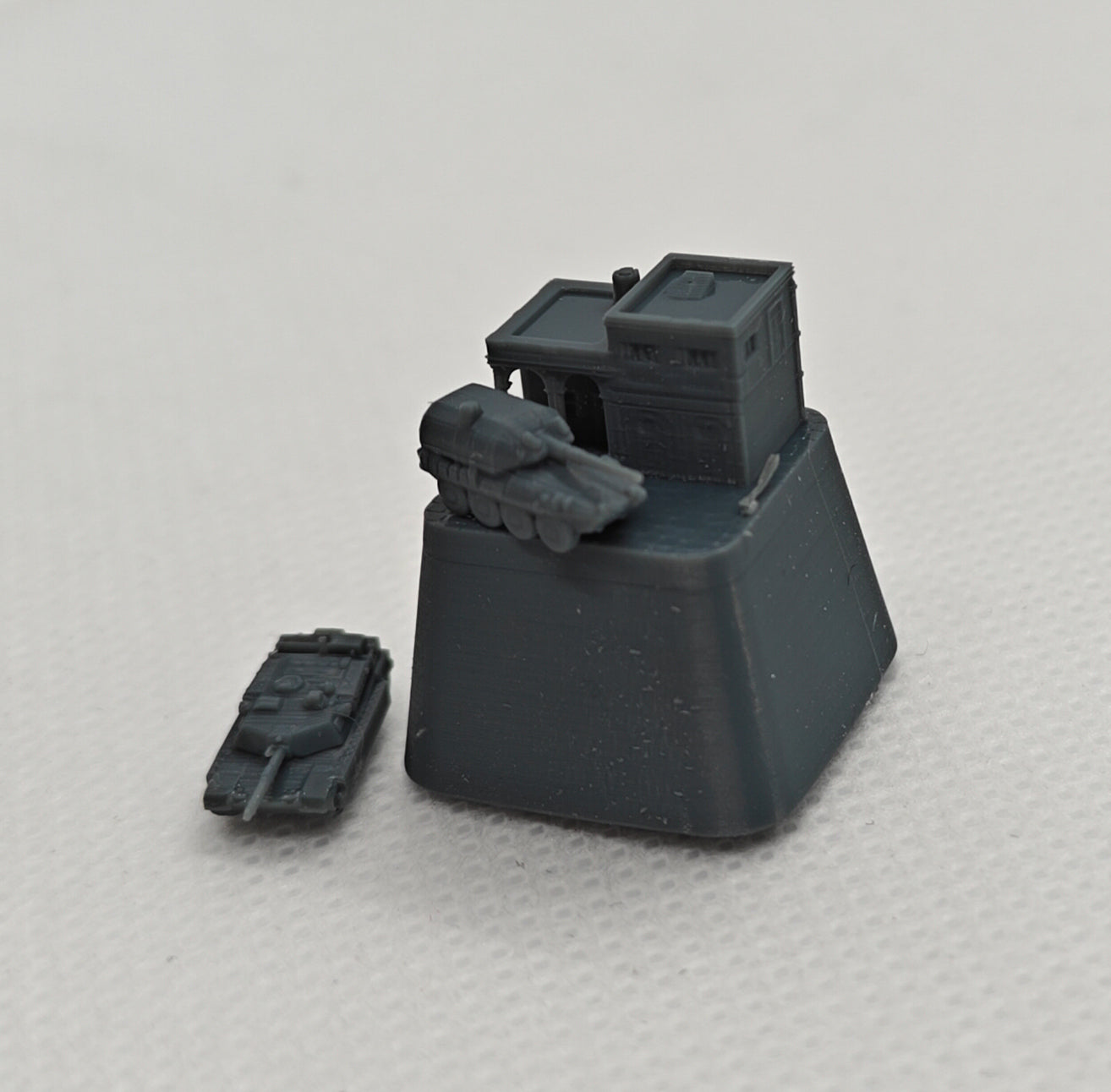 Yao's Studio YP  1/-  Creative Mechanical Keyboard Keycap (Single)  Unique Garage Tank Scene Keycap