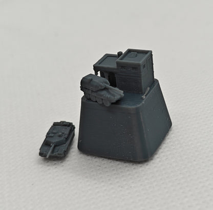 Yao's Studio YP  1/-  Creative Mechanical Keyboard Keycap (Single)  Unique Garage Tank Scene Keycap