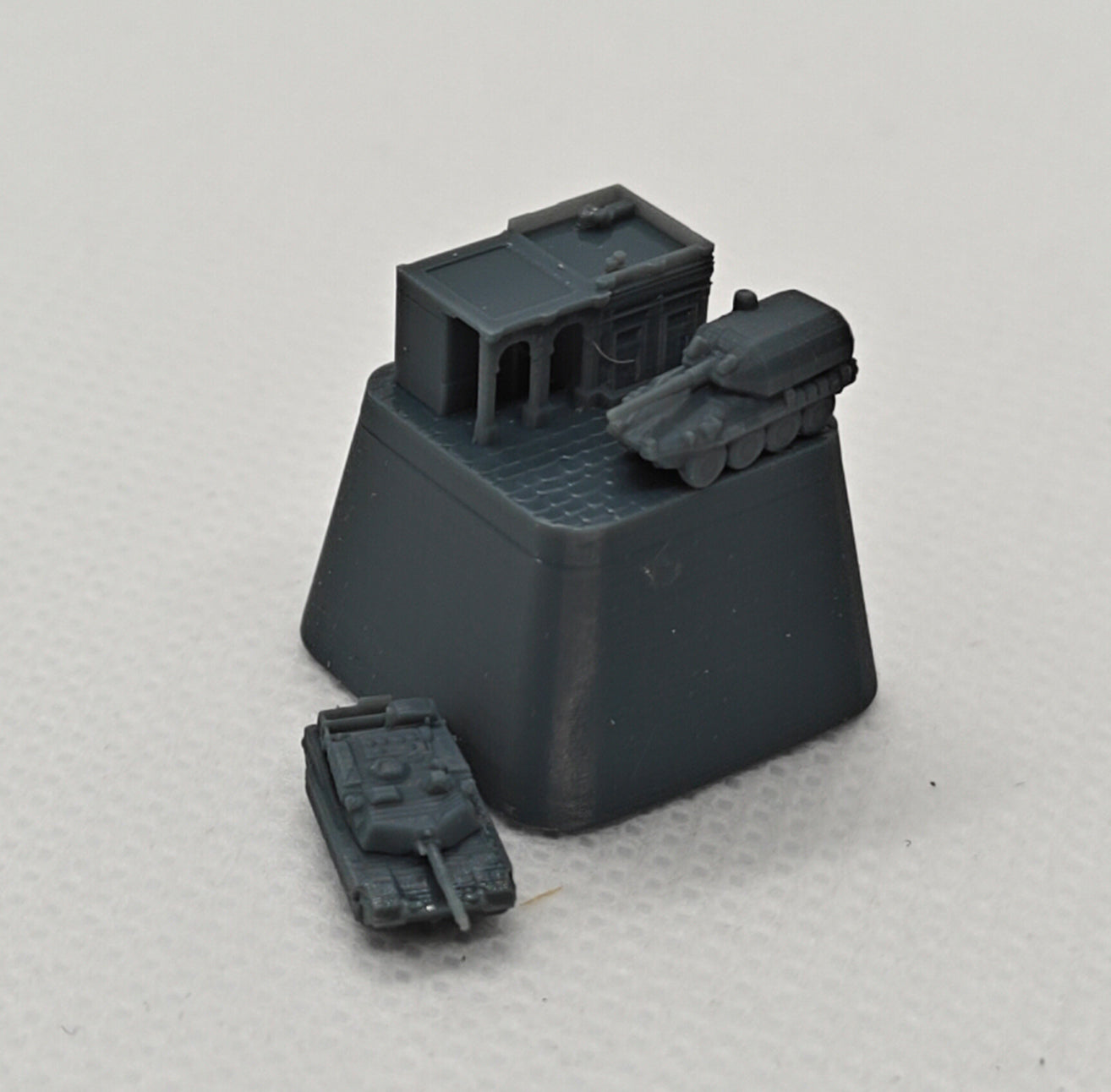 Yao's Studio YP  1/-  Creative Mechanical Keyboard Keycap (Single)  Unique Garage Tank Scene Keycap