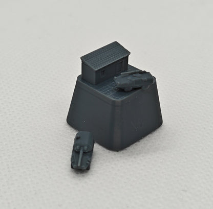 Yao's Studio YP  1/-  Creative Mechanical Keyboard Keycap (Single)  Unique Garage Tank Scene Keycap