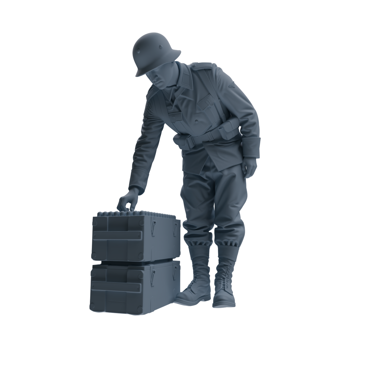 MRY-SFW SSTR223 WWII French Army Logistics Soldier Combat Readiness Four-Person Group