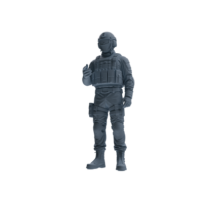 MRY-SFW SSTR347 Modern American Mercenary Conversation Four-Person Group
