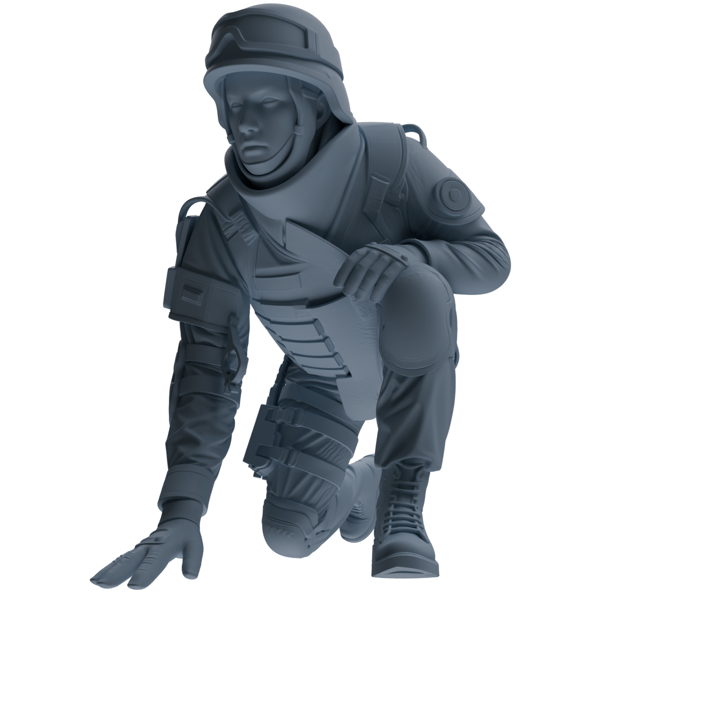 MRY-SFW SSTR336 Modern Counter-Terrorism SWAT Fire Support Operator Combat 2 Four-Person Group