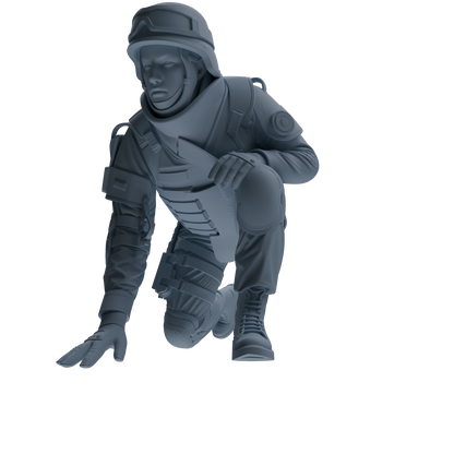 MRY-SFW SSTR336 Modern Counter-Terrorism SWAT Fire Support Operator Combat 2 Four-Person Group