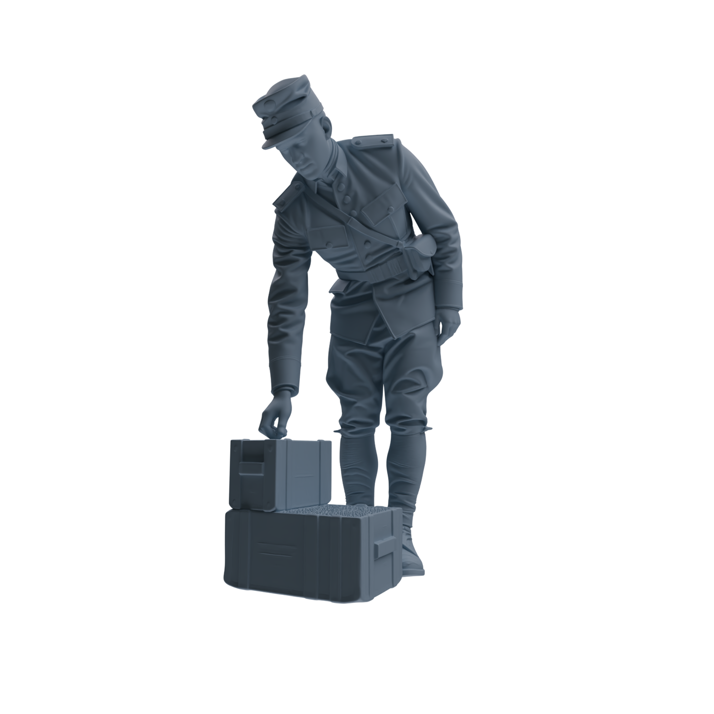 MRY-SFW SSTR261 WWI French Army Logistics Soldier Combat Readiness Four-Person Group